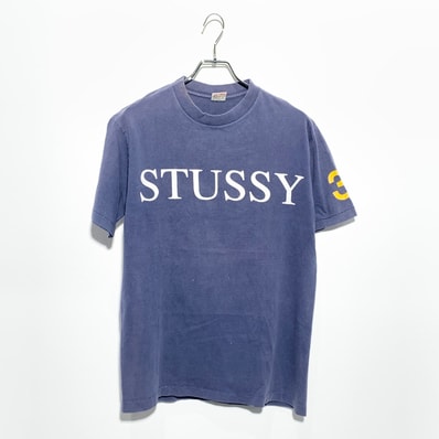 Stussy 90's old Logo Tee Navy