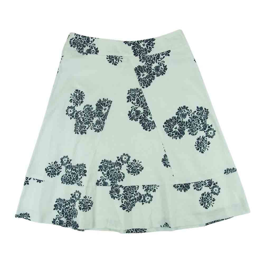 MAX MARA マックスマーラ スカート MAX&Co. 花柄 スカート ホワイト系 ブラック系 38【中古】
