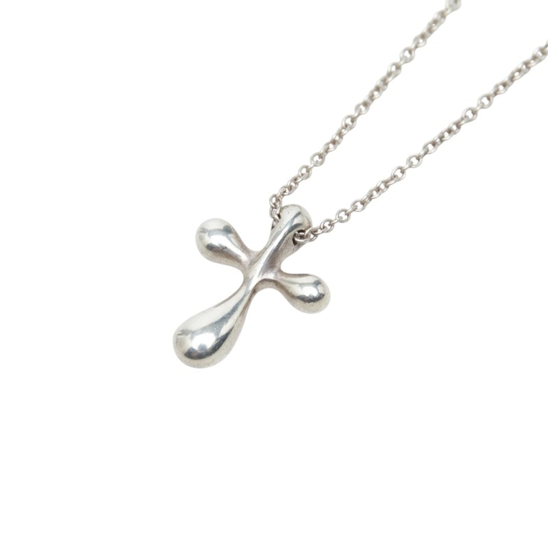 ティファニー スモールクロス ネックレス SV925 シルバー レディース TIFFANY&Co. 中古