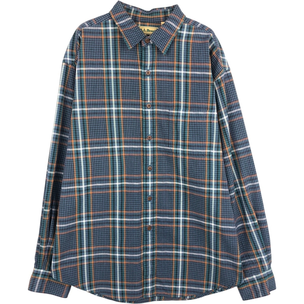 古着 90年代 エルエルビーン L.L.Bean 長袖 コットンチェックシャツ メンズXL相当 ヴィンテージ/eaa625146