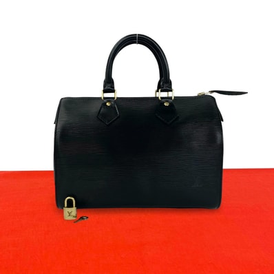 LOUIS VUITTON ルイヴィトン スピーディ 30 エピ レザー ハンドバッグ ブラック
473-2