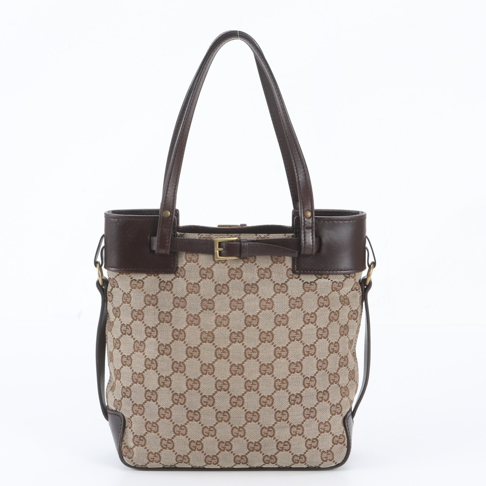 ■美品 グッチ GGキャンバス 107757 トート バッグ