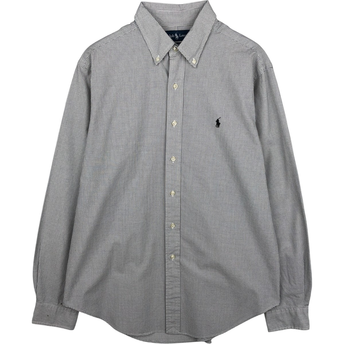 古着 ラルフローレン Ralph Lauren CLASSIC FIT 長袖 ボタンダウンチェックシャツ メンズL相当/eaa614701