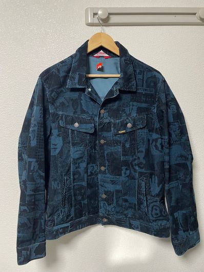 Supreme Vibrations Corduroy Trucker Jacket "Navy"