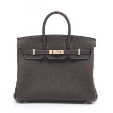 エルメス HERMES バーキン25 ベブラン ハンドバッグ バッグ レザー トゴ トゴ K刻印(2025年製造) レディース ブラウン系 【中古】