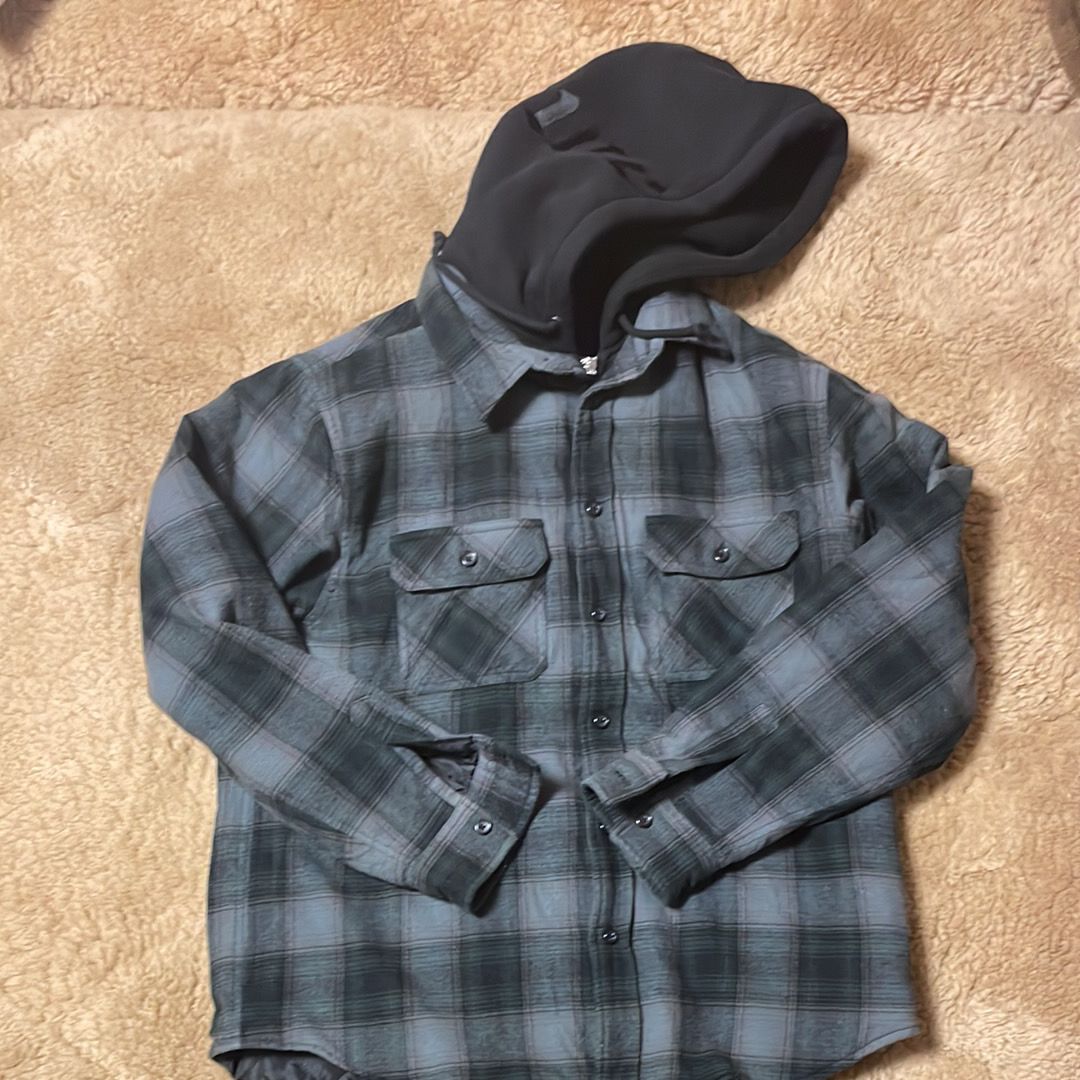 Supreme Hooded Flannel Zip Up Shirt "Black"