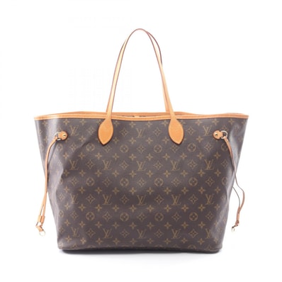 ルイ・ヴィトン LOUIS VUITTON ネヴァーフルGM トートバッグ バッグ PVCコーティングキャンバス レザー モノグラム レディース ブラウン系 M40157 【中古】