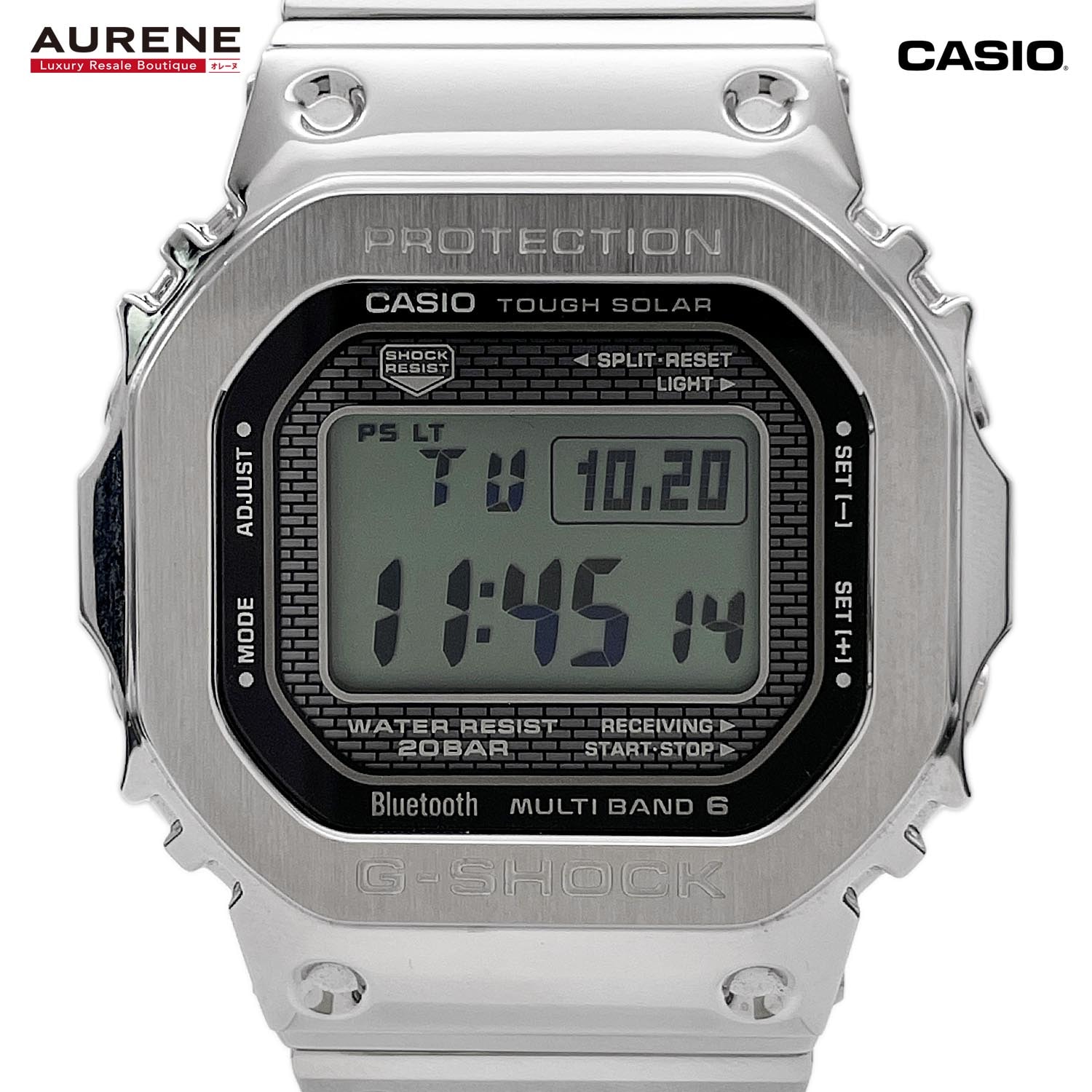 CASIO カシオ 腕時計 G-SHOCK ジーショック GMW-B5000D-1JF FULLMETAL メタル シルバー メンズ
【中古】