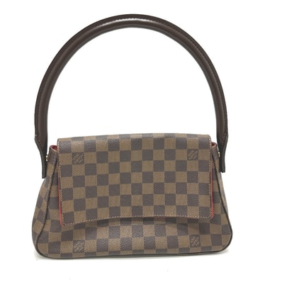 ルイヴィトン LOUIS VUITTON ミニルーピング N51158 ダミエ SPO スペシャルオーダー ショルダーバッグ カバン トートバッグ ダミエキャンバス エベヌ ブラウン
