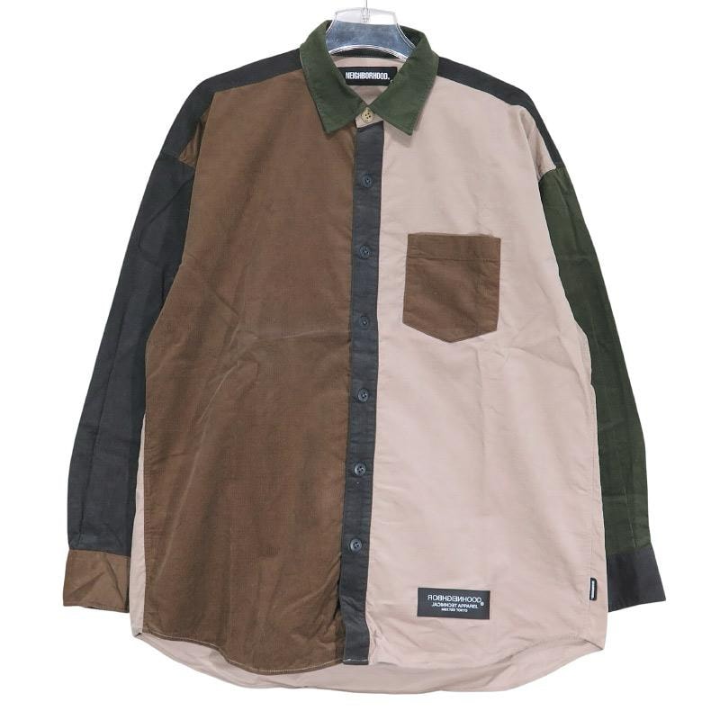 NEIGHBORHOOD CORD / C-SHIRT . LS "Brown"