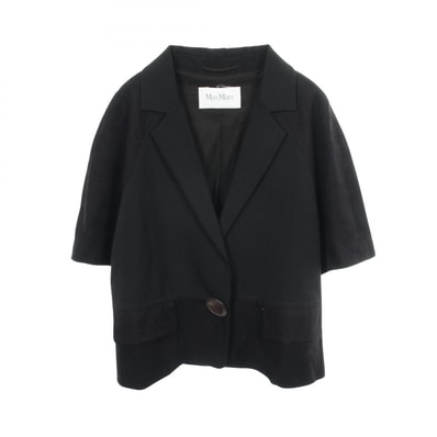 マックスマーラ MAX MARA 半袖 衣料品 アウター シルク レーヨン レディース ブラック系 【中古】