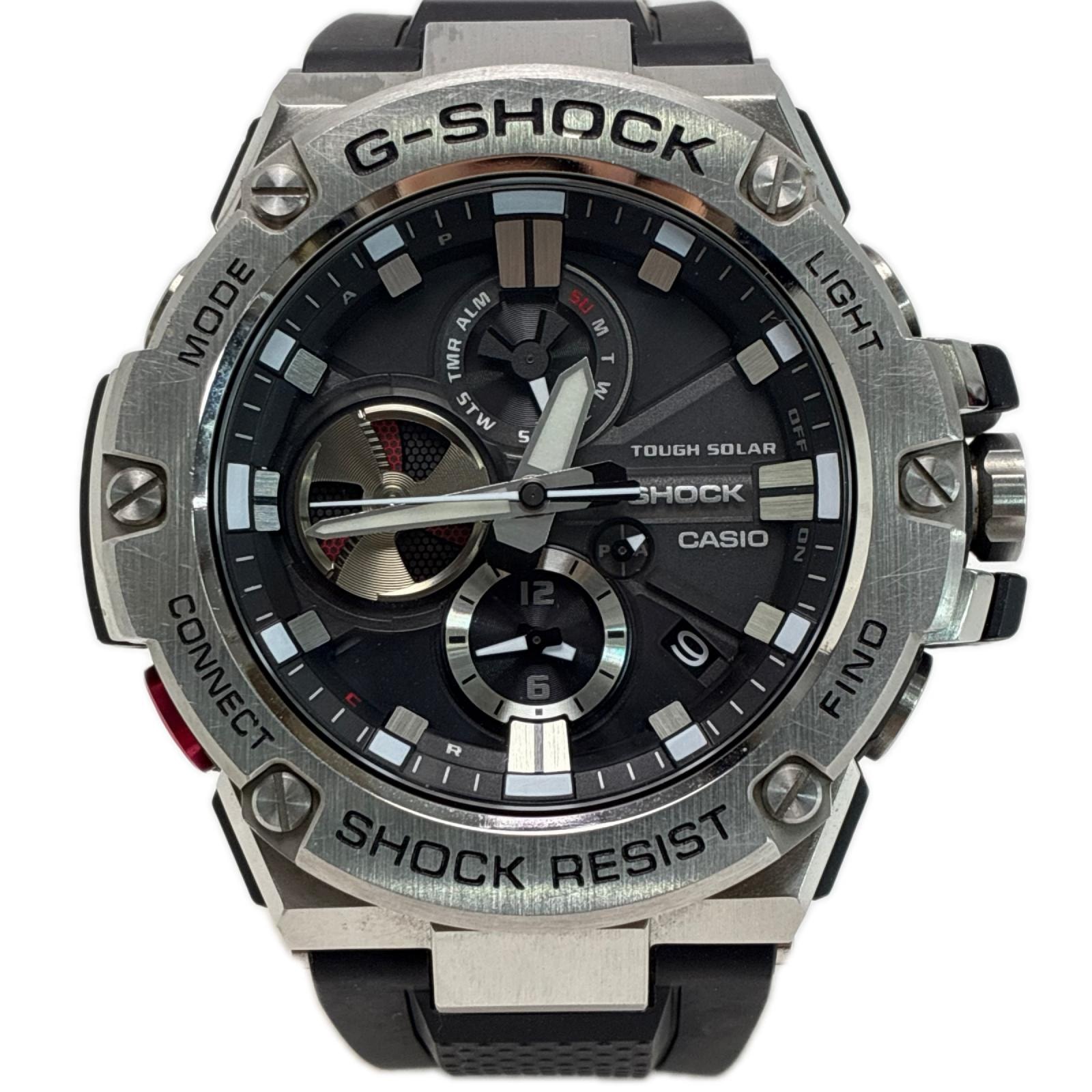 CASIO カシオ G-SHOCK タフソーラー ラバー GST-B100-1AJF メンズ 腕時計