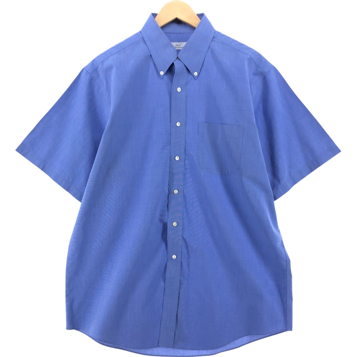 古着 ブルックスブラザーズ Brooks Brothers 346 半袖 ボタンダウンシャツ メンズL相当/eaa536282