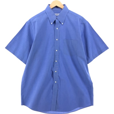 古着 ブルックスブラザーズ Brooks Brothers 346 半袖 ボタンダウンシャツ メンズL相当/eaa536282