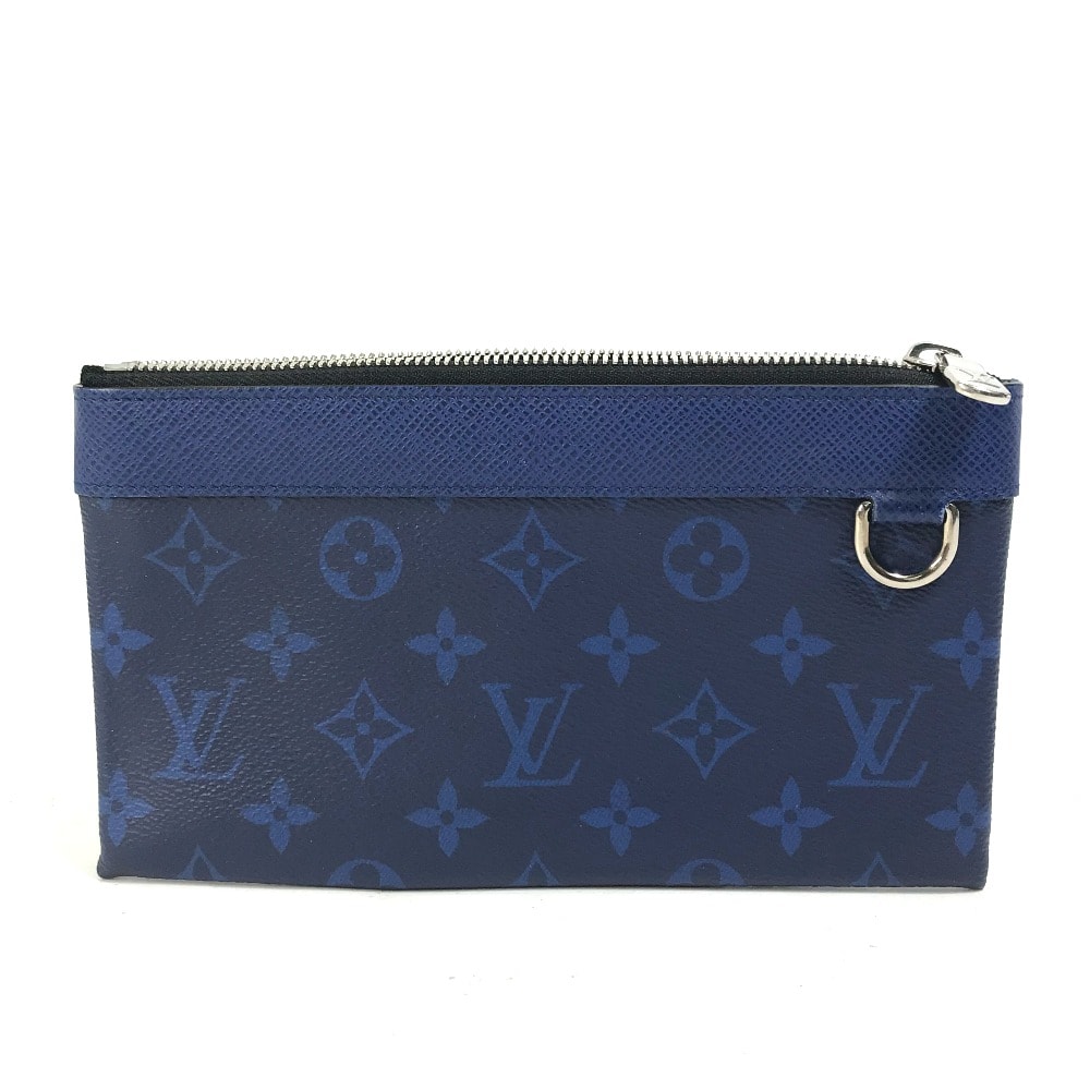 ルイヴィトン LOUIS VUITTON ポシェット ディスカバリー PM M30278 タイガラマ クラッチバッグ 小物入れ ポーチ ポーチ レザー ブルー