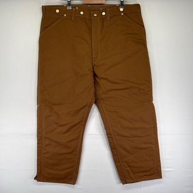 古着 デッドストック 80's/80年代 ヴィンテージ カーハート Carhartt USA製 ダック パンツ タグ付き 100周年 W42 L30 ブラウン系 メンズ
