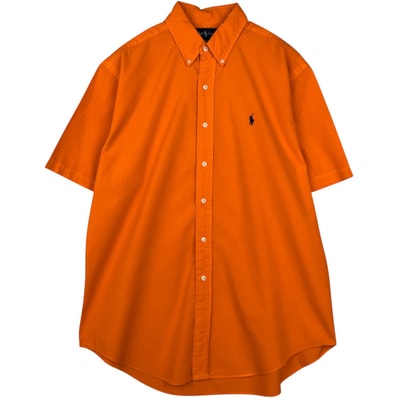 古着 ラルフローレン Ralph Lauren CLASSIC FIT 半袖 ボタンダウンシャツ メンズL相当/eaa638316