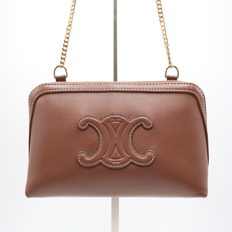B (目立った傷や汚れなし)】CELINE（セリーヌ）トリオンフ チェーン