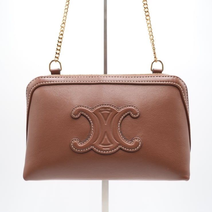 B (目立った傷や汚れなし)】CELINE(セリーヌ)トリオンフ チェーン B (目立った傷や汚れなし)】CELINE(セリーヌ)トリオンフ チェーン