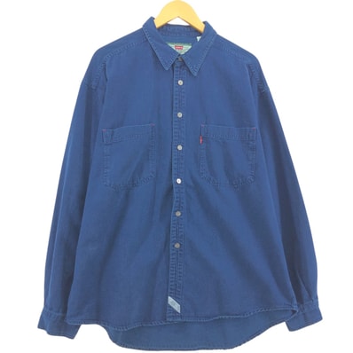 古着 90年代 リーバイス Levi's 長袖 デニムシャツ メンズXL相当 ヴィンテージ/eaa555864