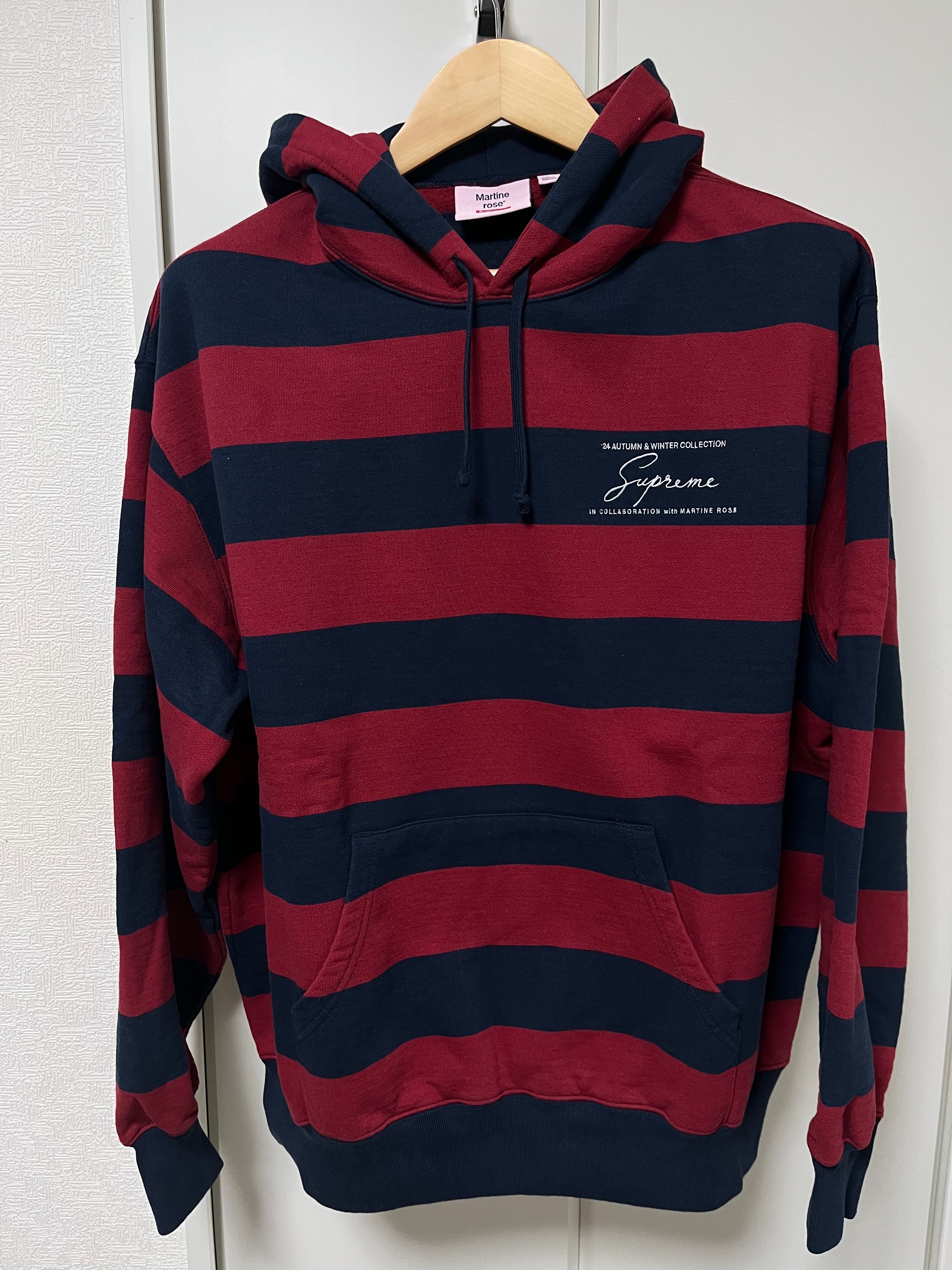 Supreme x Martine Rose Hooded Sweatshirt "Navy Red"