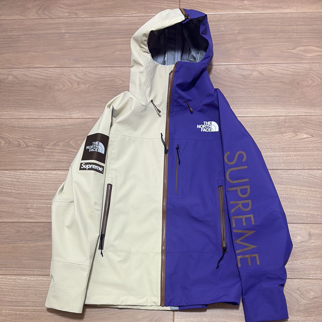 Supreme x The North Face Split Taped Seam Shell Jacket "Tan"