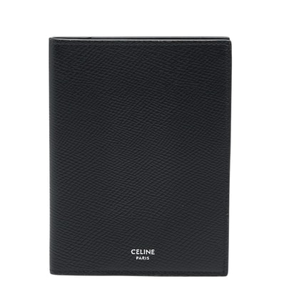 セリーヌ パスポートケース ブラック レザー メンズ CELINE 【中古】