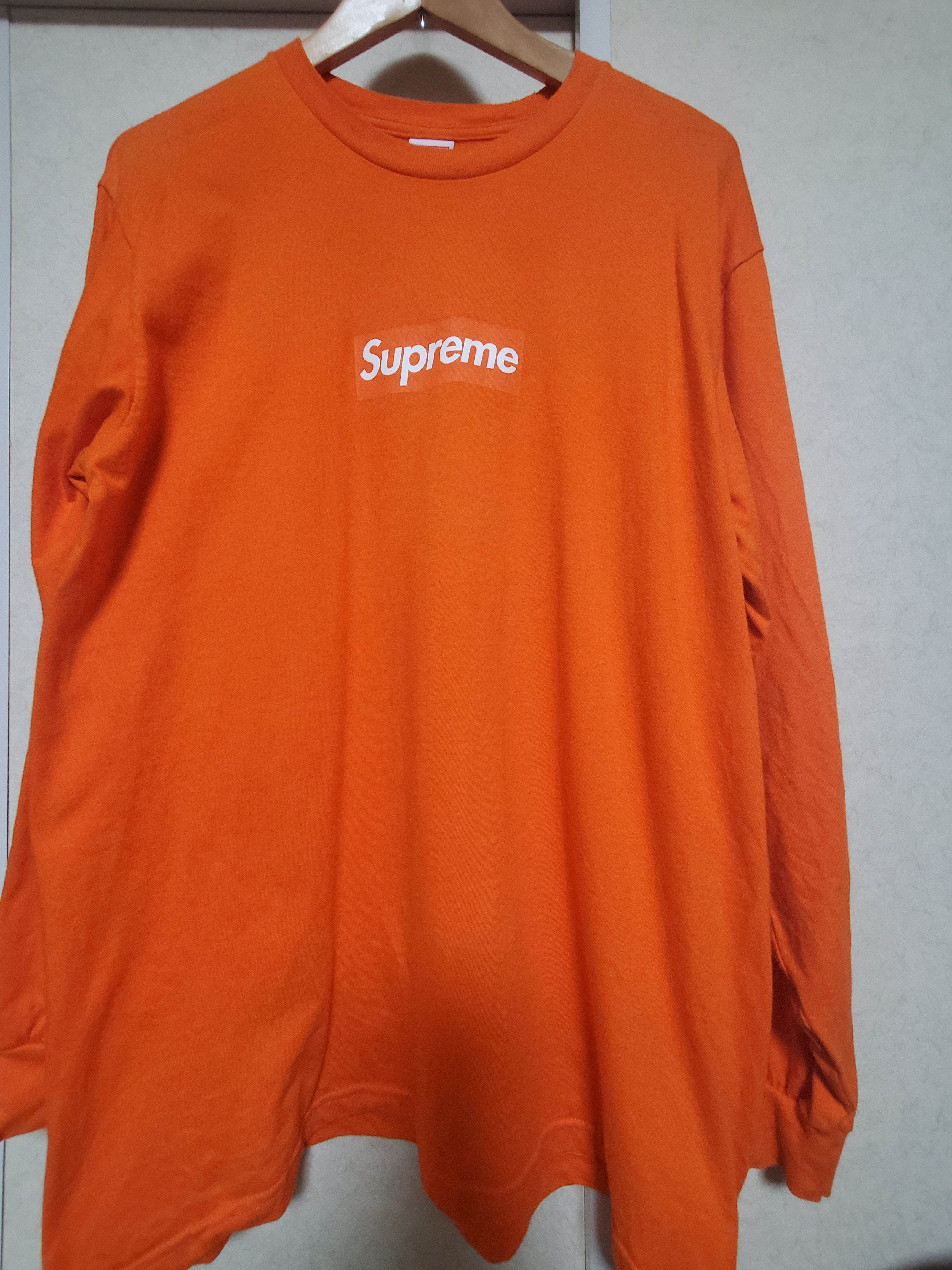Supreme Box Logo L/S Tee "Orange"
