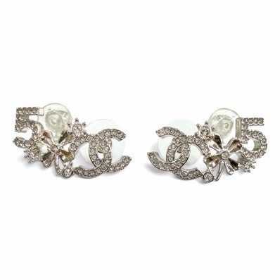 極美品 シャネル ピアス シルバー レディース B23P
