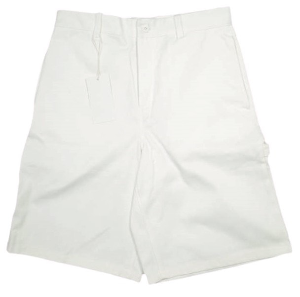 新品 ZARA ザラ BERMUDA RELAXED FIT バミューダペインターショーツ 1957/401/250 40 WHITE ショートパンツ ボトムス g24029