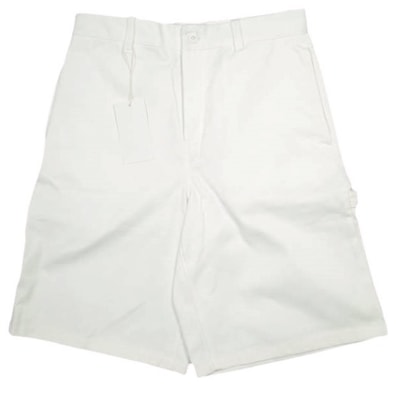 新品 ZARA ザラ BERMUDA RELAXED FIT バミューダペインターショーツ 1957/401/250 40 WHITE ショートパンツ ボトムス g24029