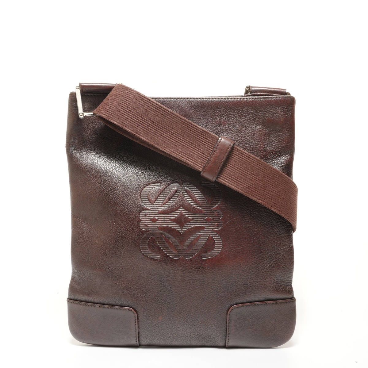 ロエベ LOEWE アナグラム レザー ショルダーバッグ【中古】