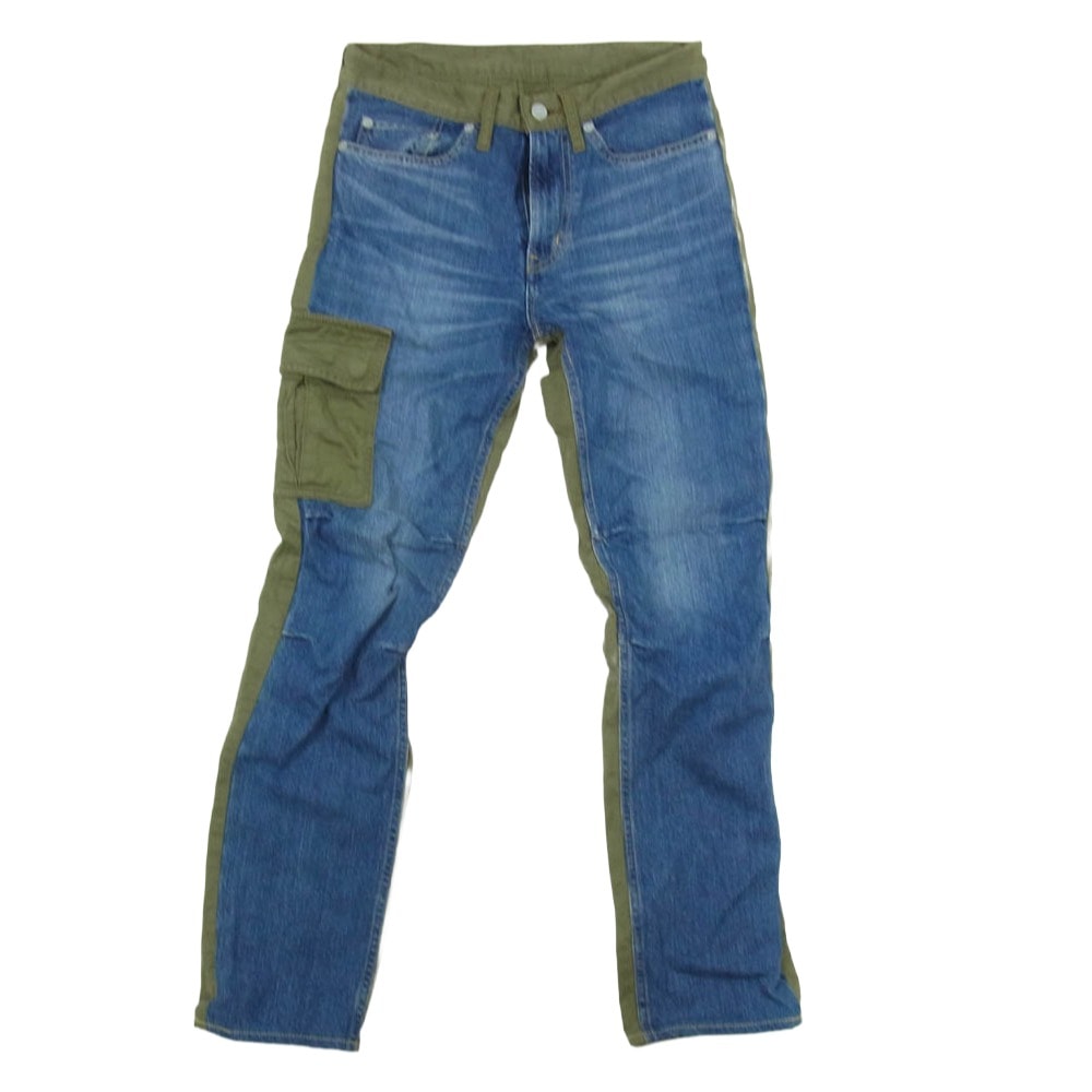 HYSTERIC GLAMOUR ヒステリックグラマー パンツ 02173AP16 デニム ドッキング 再構築 カーゴ パンツ インディゴブルー系 28【中古】