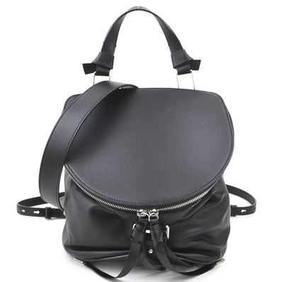 バリー BALLY リュック ショルダーバッグ HARRYET SM レザー ブラック レディース【中古】 h31215g