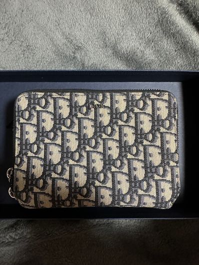 Dior Shoulder Strap Pouch Dior Oblique Jacquard "Beige"