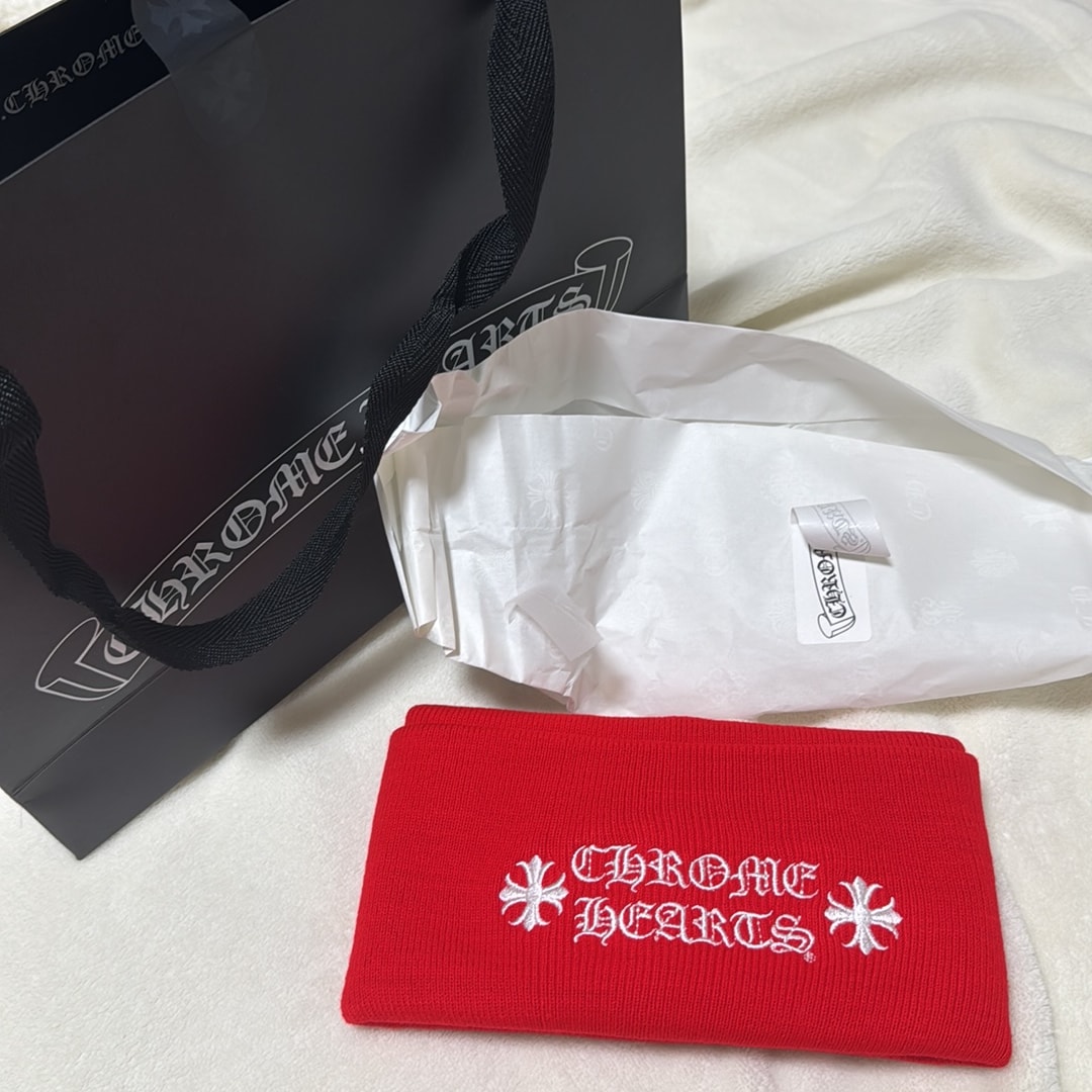 Chrome Hearts Wool Watch Cap Logo Embroidery Beanie "Red"