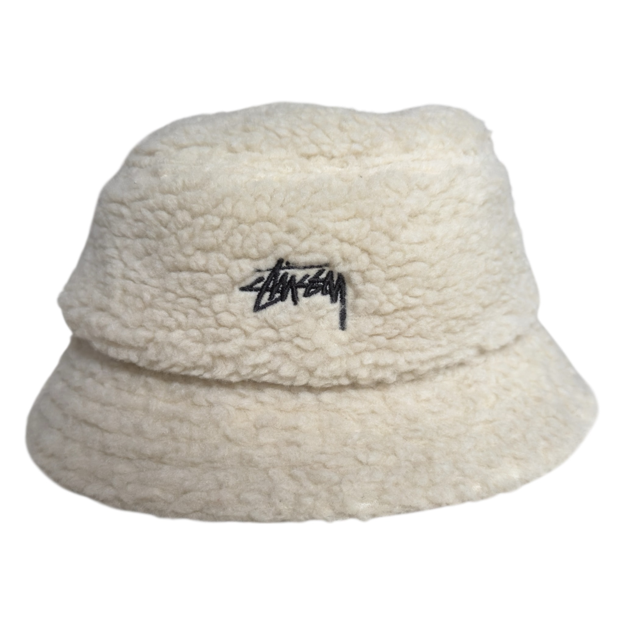Stussy ボア バケットハット クリーム