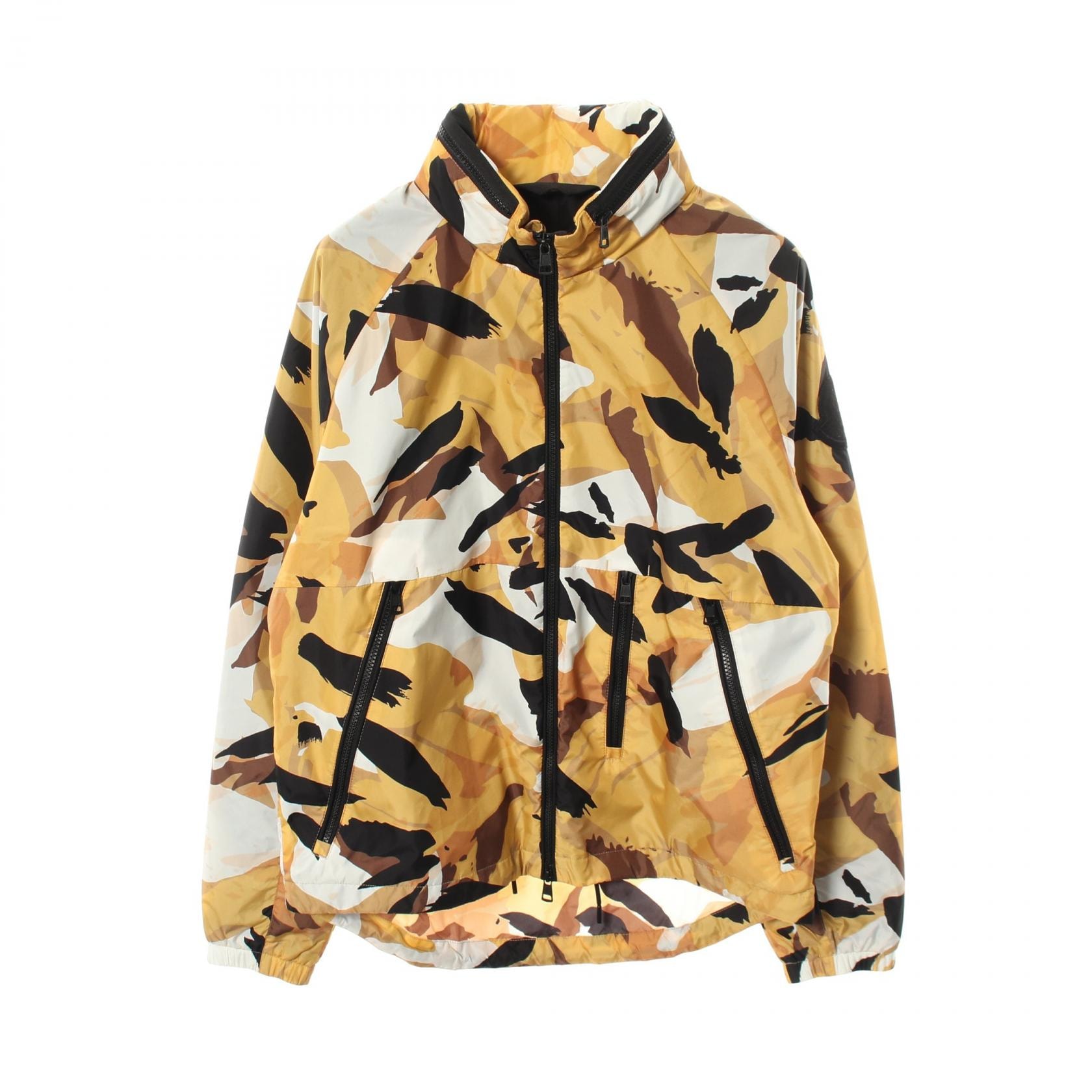 モンクレール MONCLER GENIUS 2 MONCLER 1952 OCT カモフラージュ フード付き ナイロンジャケット 衣料品 アウター ナイロン メンズ イエロー系 / マルチカラー 【中古】