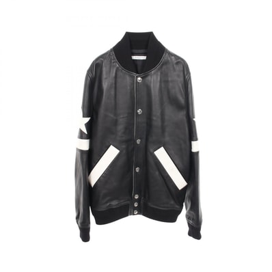 ジバンシィ GIVENCHY スターパッチ スタジャン 衣料品 アウター レザー ウール ナイロン メンズ ブラック系 / ホワイト系 BM00066003 【中古】
