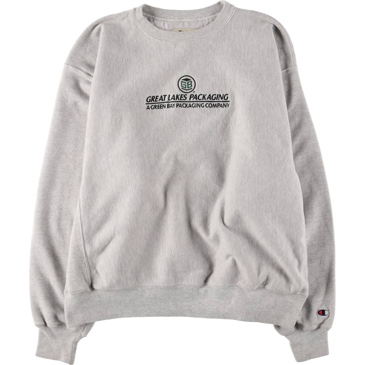 古着 00年代 チャンピオン Champion PREMIUM REVERSE WEAVE プレミアムリバースウィーブ アドバタイジング スウェットシャツ トレーナー メンズXL相当/eaa528342