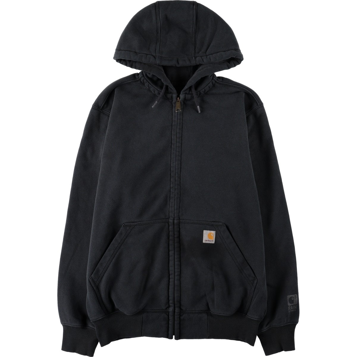 古着 カーハート Carhartt ORIGINAL FIT RAIN DEFENDER スウェットフルジップパーカー メンズS相当/eaa664028