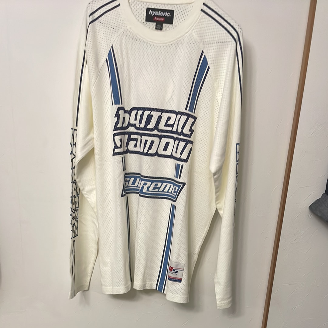 Supreme x HYSTERIC GLAMOUR Mesh L/S Top "White"