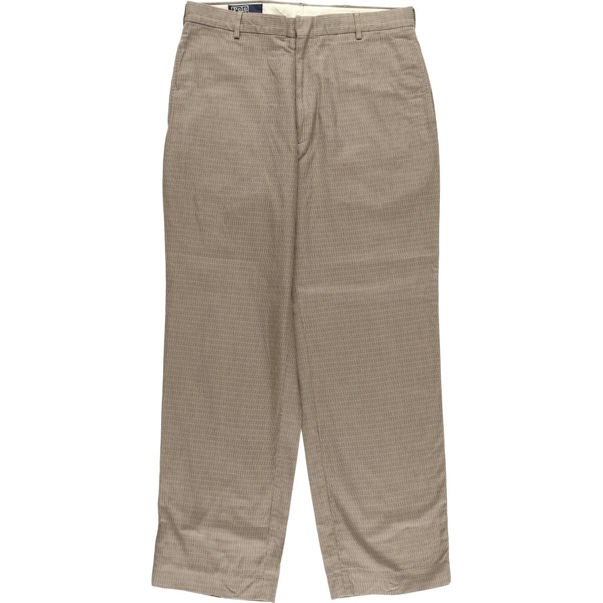 古着 ラルフローレン Ralph Lauren POLO by Ralph Lauren 総柄 コットン スラックスパンツ メンズw34相当/eaa581287