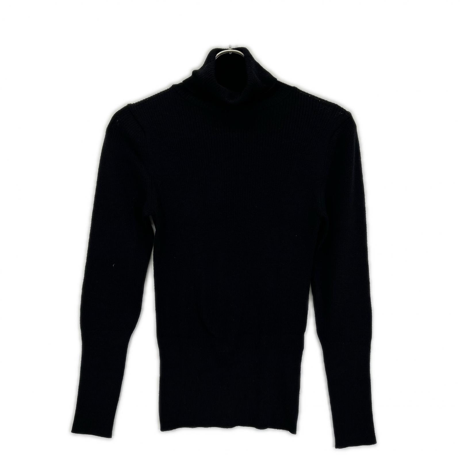 シーエフシーエル CF006KN097 WOOL RIB HIGHNECK TOP ブラック ハイネックニット 1