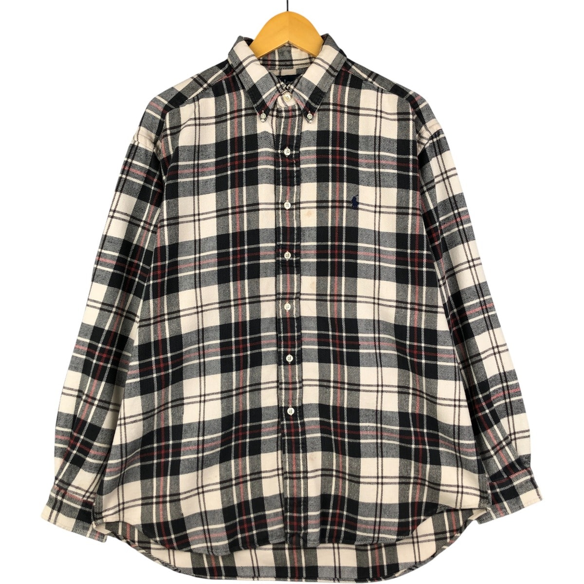 古着 ラルフローレン Ralph Lauren BLAIRE 長袖 ボタンダウン フランネルチェックシャツ メンズL相当/eaa590551