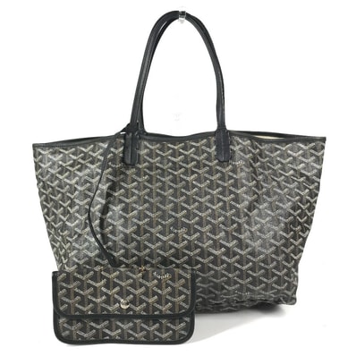 ゴヤール GOYARD サンルイPM サンルイ PM ポーチ付き トートバッグ カバン 肩掛け ショルダーバッグ PVC/レザー ブラック