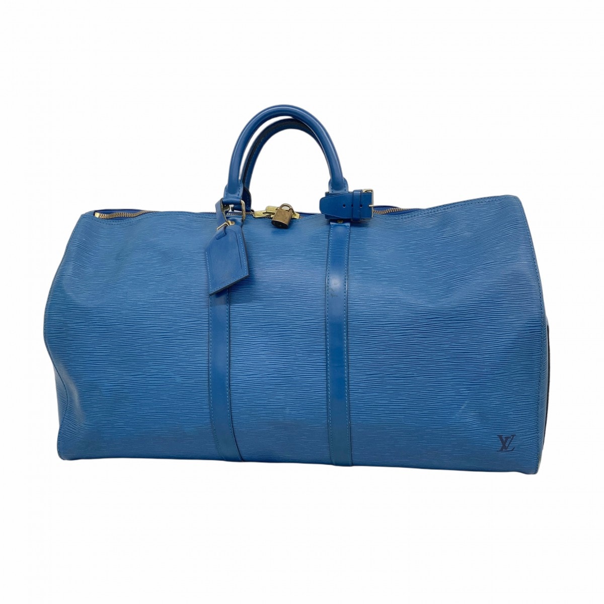 【6dc2322】ルイヴィトン ボストンバッグ エピ キーポル55 M42955 トレドブルー【中古】メンズ レディース ユニセックス