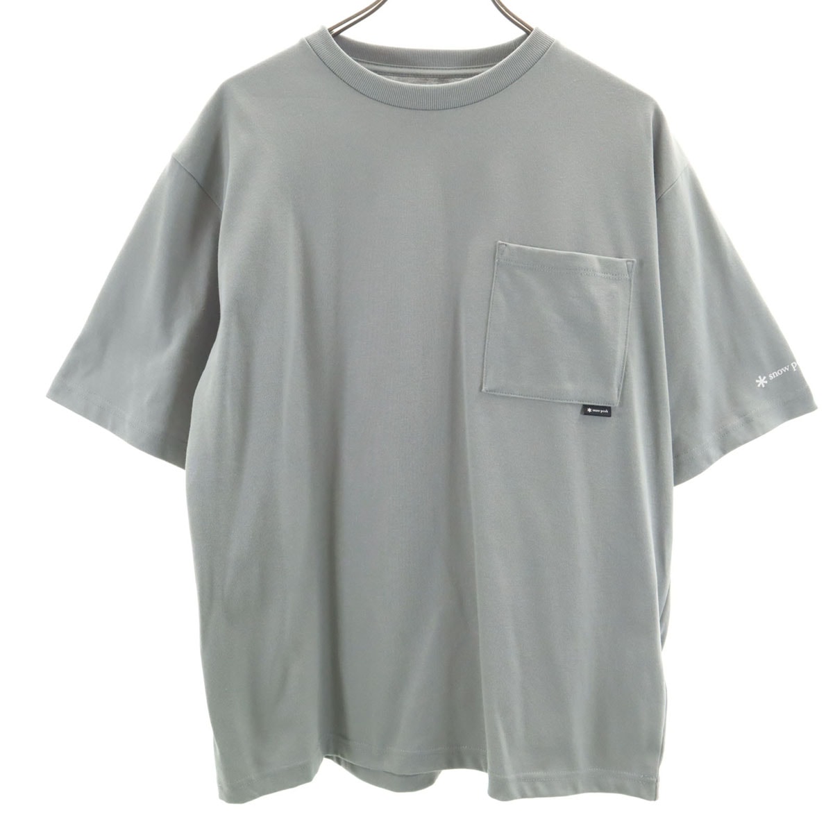 snowpeak スノーピーク 半袖 Tシャツ L グレー ポケT 無地