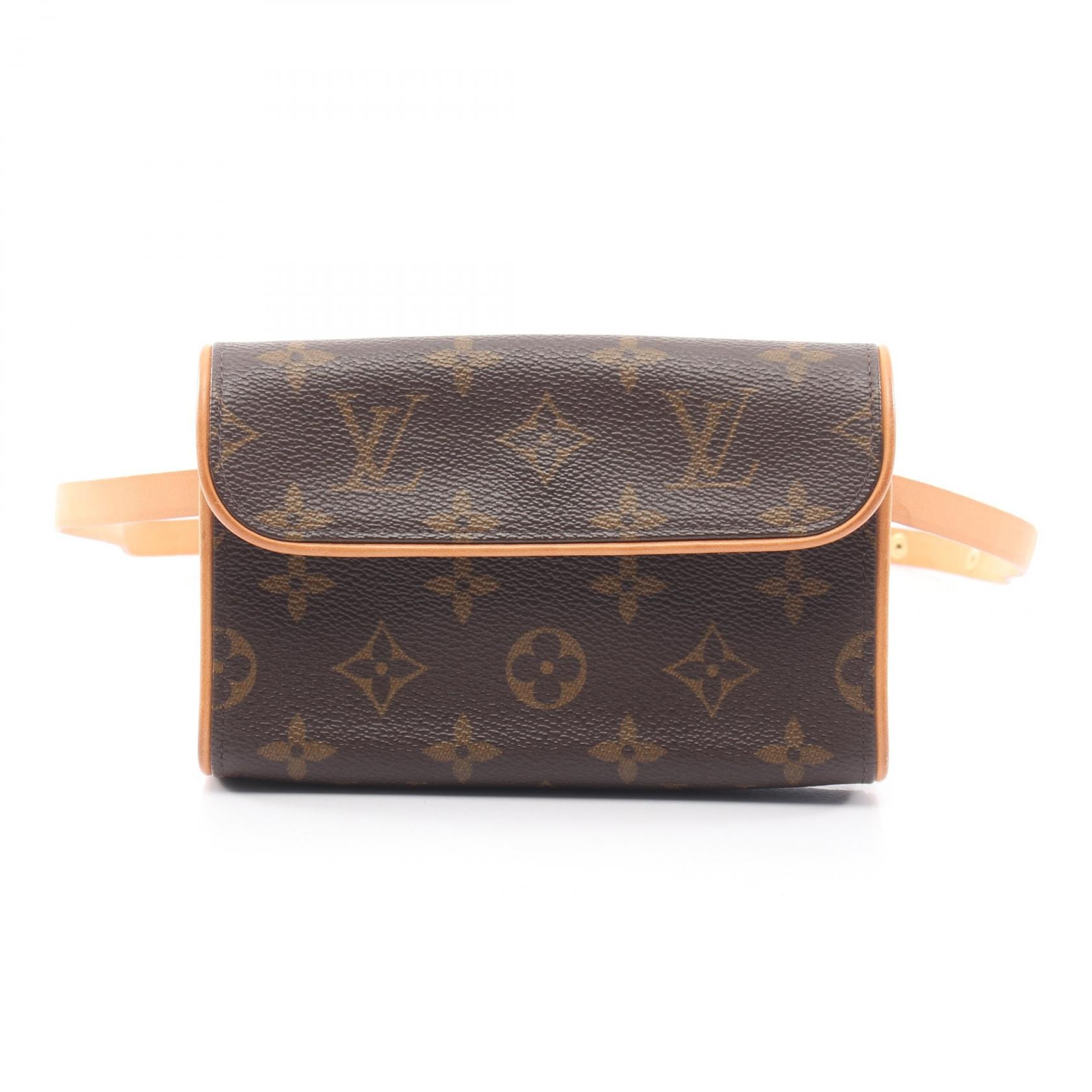 ルイ・ヴィトン LOUIS VUITTON ポシェットフロランティーヌ ウエストバッグ ボディバッグ バッグ PVCコーティングキャンバス レザー モノグラム レディース ブラウン系 M51855 【中古】