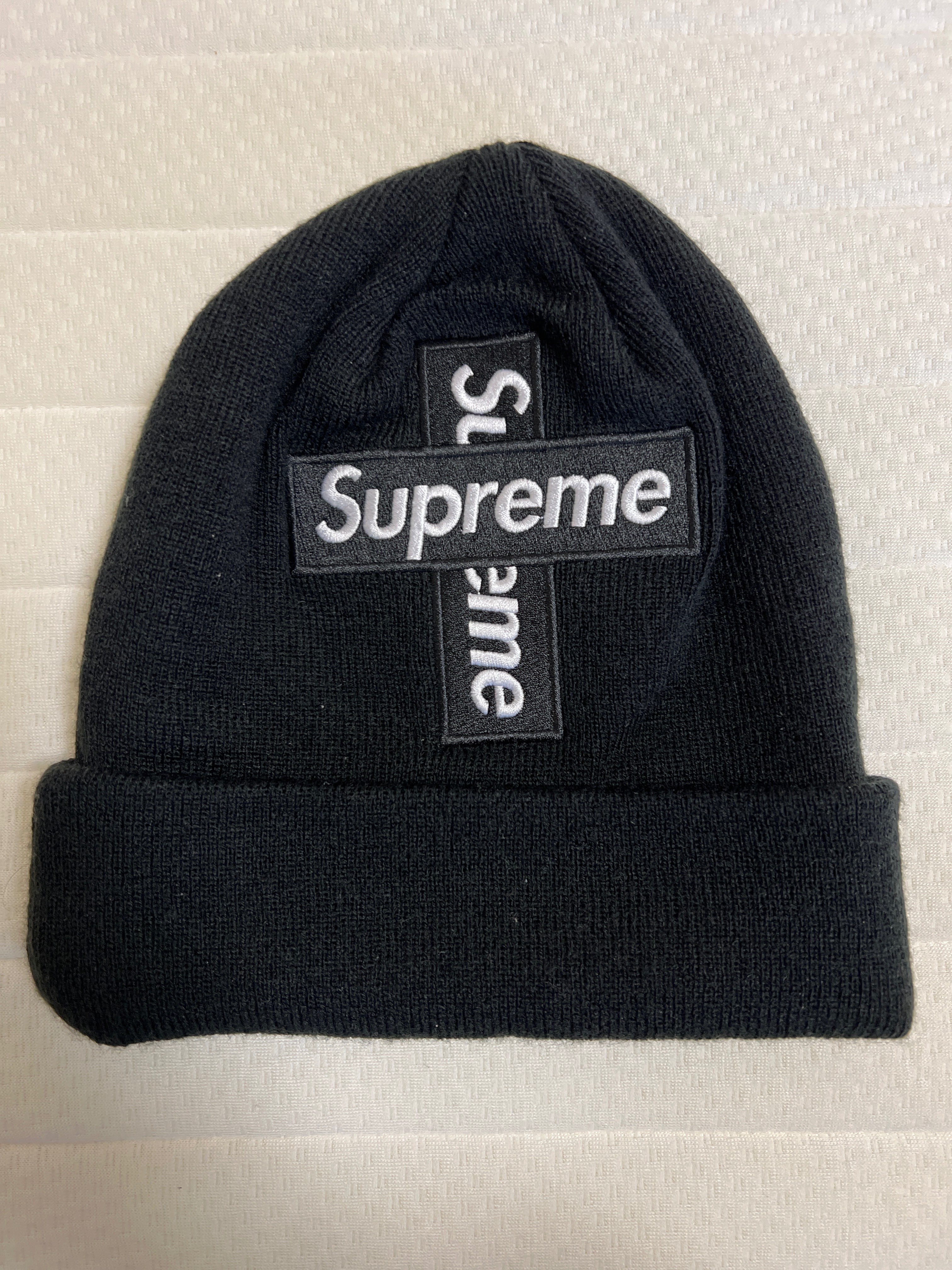 Supreme New Era® Cross Box Logo Beanie "Black"